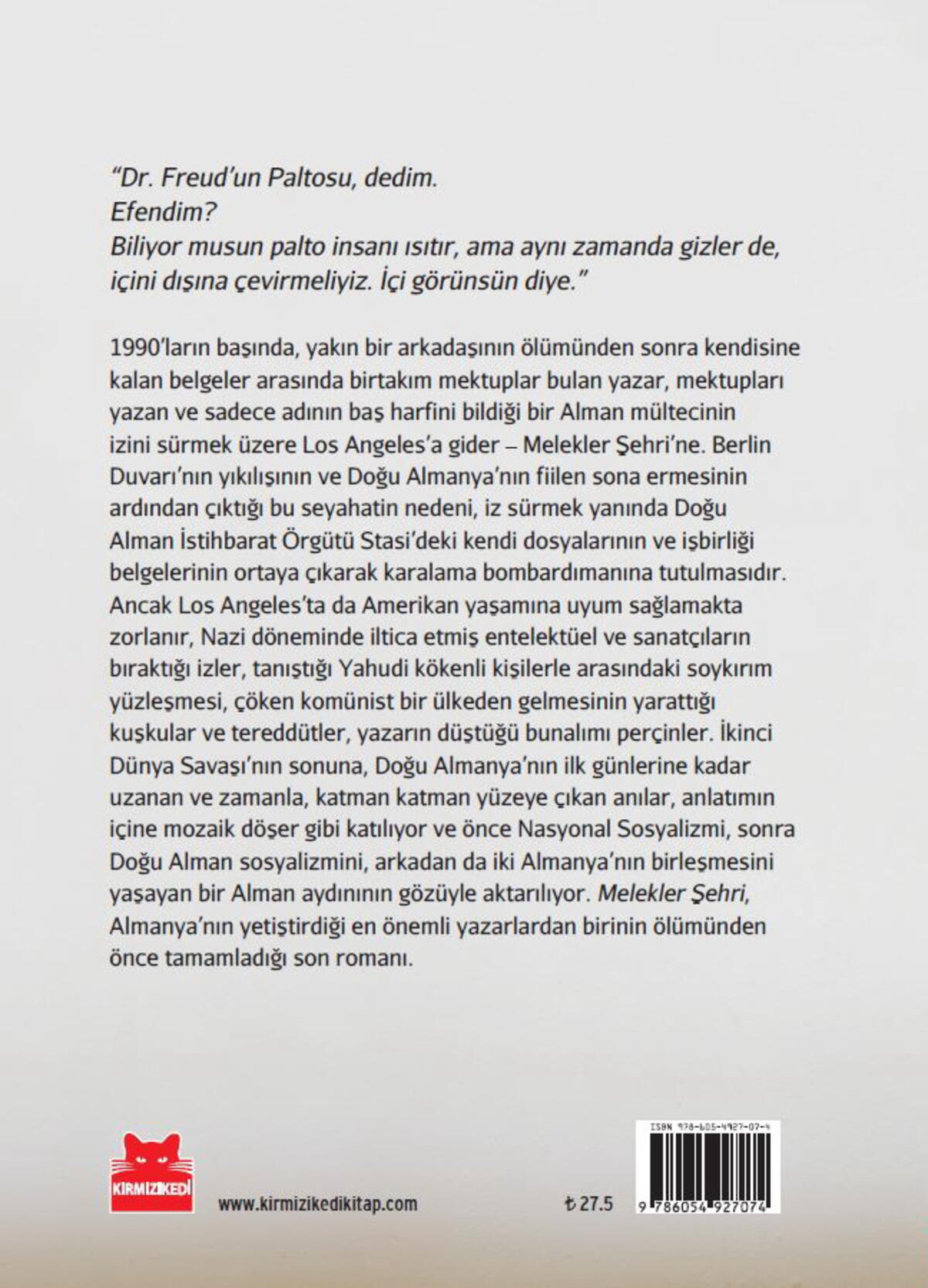 Melekler Şehri ya da Dr. Freud'un Paltosu