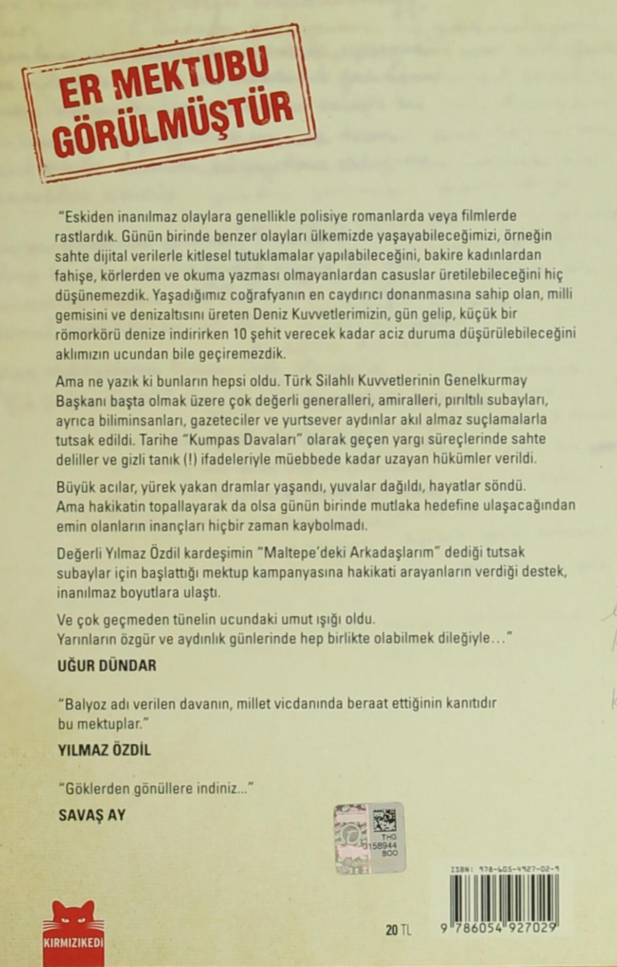 Er Mektubu Görülmüştür